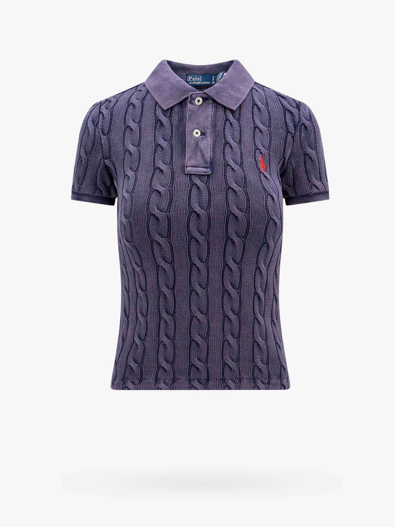 Polo majica Polo by Ralph Lauren Women's Cable-Knit Polo Shirt by Polo Ralph Lauren Lila | 211943010002, 0