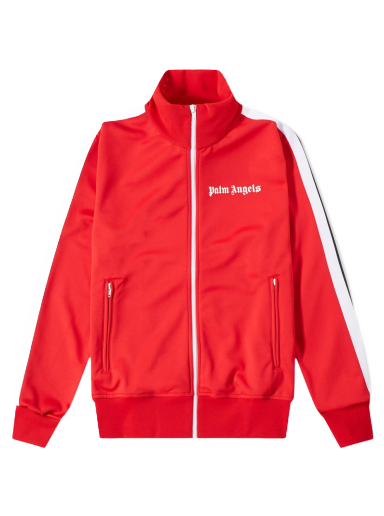 Bomber jakna Palm Angels Taped Track Jacket Rdeča | PMBD001C99FAB0012501