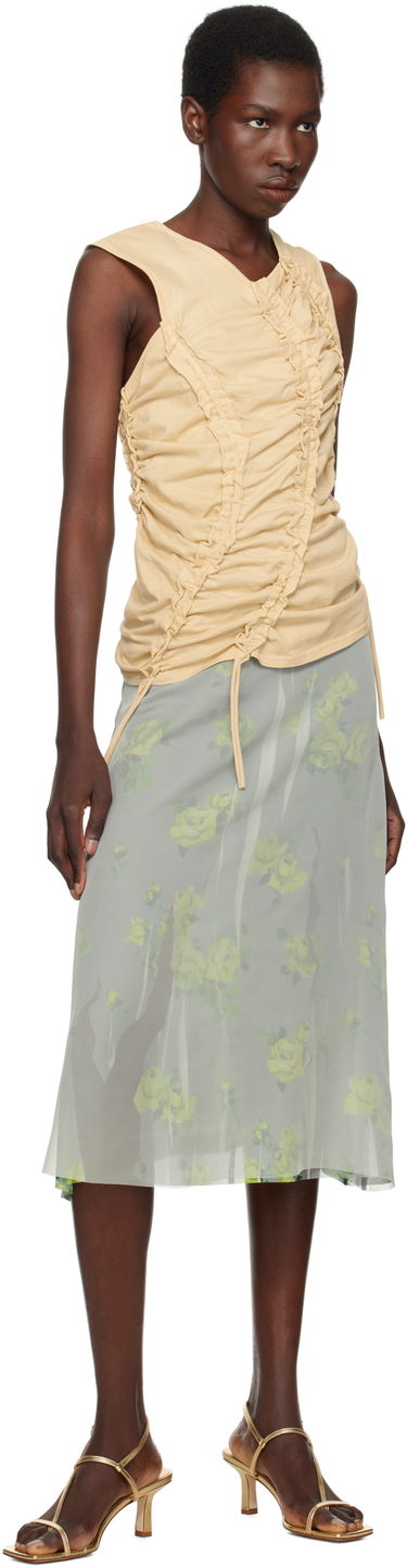 Modni dodatki Aeyde Aeyde Elise Leather Toe-Post Heeled Sandals Kovinski | A11-HS-ASTS65CI-0121-902-007, 4