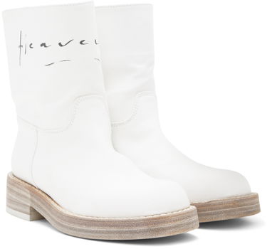 Oblačila Ann Demeulemeester Ann Demeulemeester Billie Canvas Boots Bela | 2201-W-R11-195-001, 3