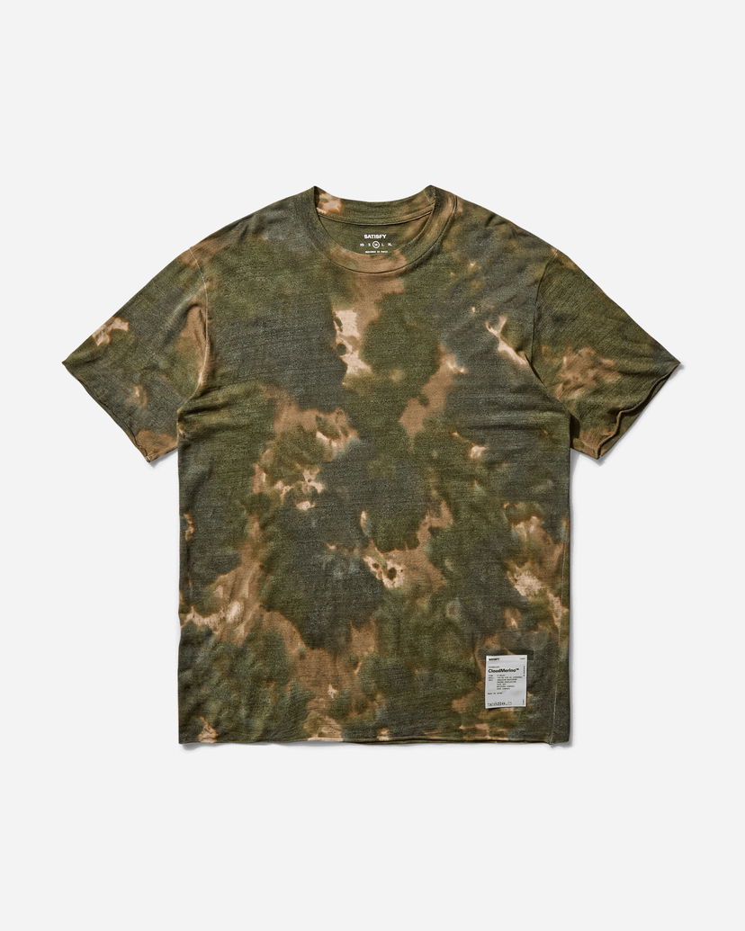 Majica Satisfy CloudMerino Batik T-Shirt Zelena | 11047 BMO