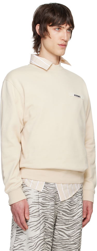 Pulover Jacquemus Les Classiques 'Le Sweatshirt Gros Grain' Sweatshirt Bež | 24E245JS206-2036, 1