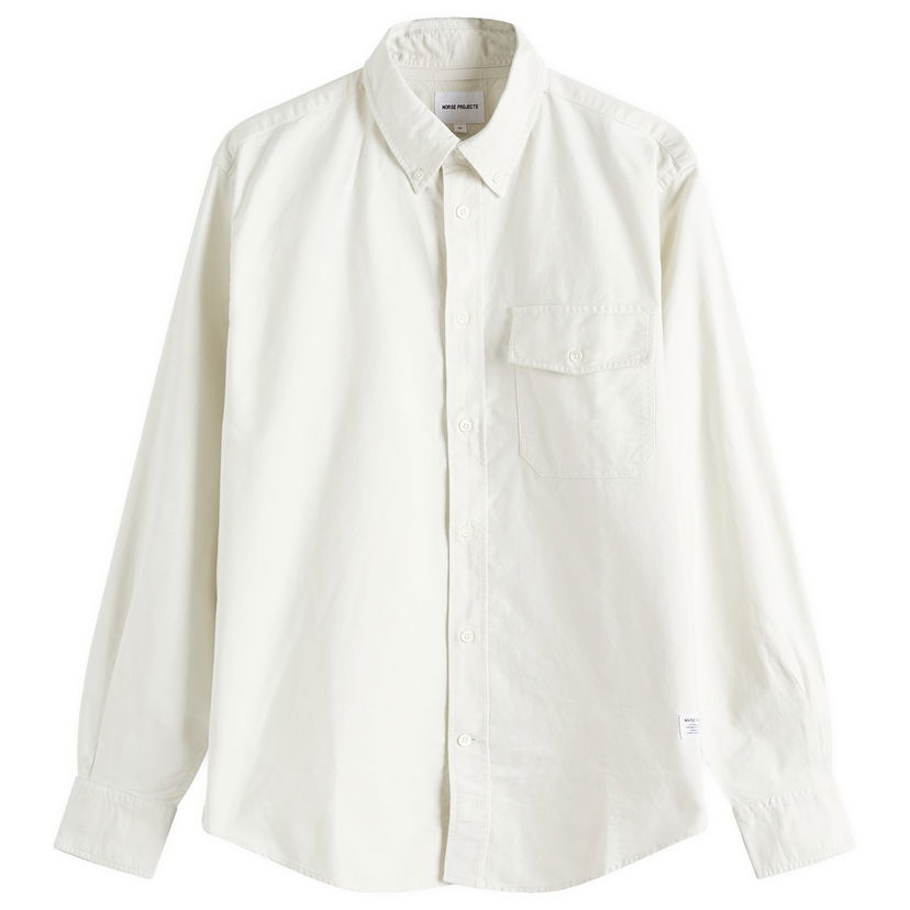 Srajce NORSE PROJECTS Algot Relaxed Overdyed Oxford Shirt, Size Large Bela | N40-0818-0219