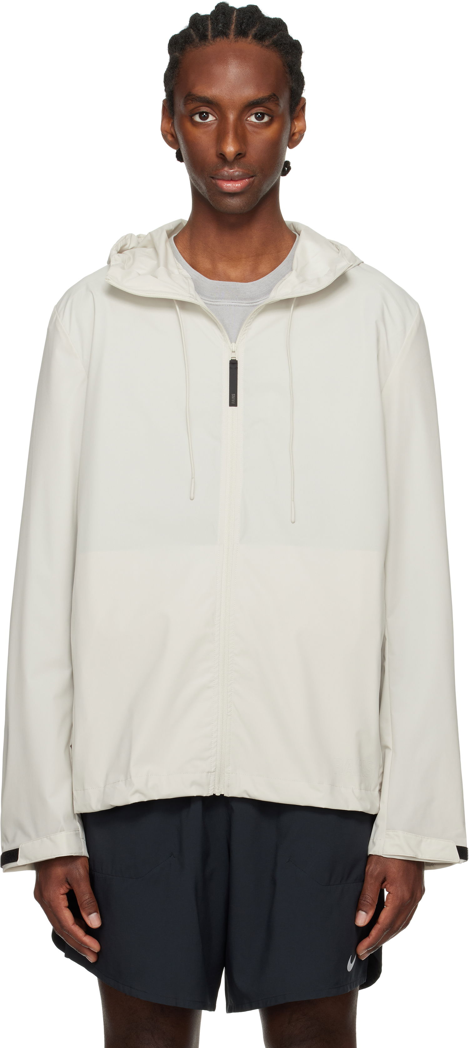 Vetrovka Rains RAINS Mito Hooded Rain Jacket Bela | 19670, 0