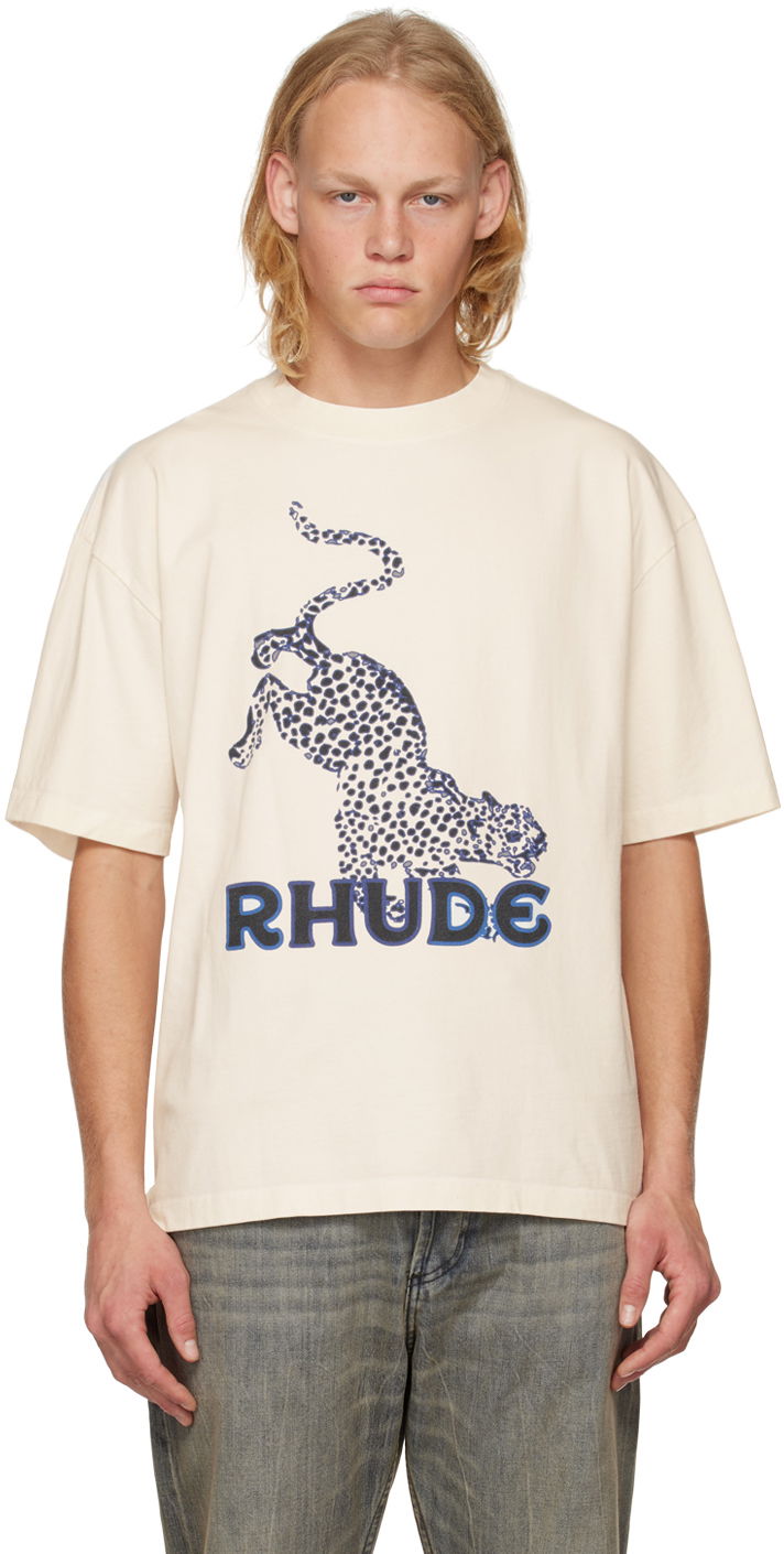 Majica Rhude Rhude Graphic T-Shirt Bež | RHPS23TT34012611