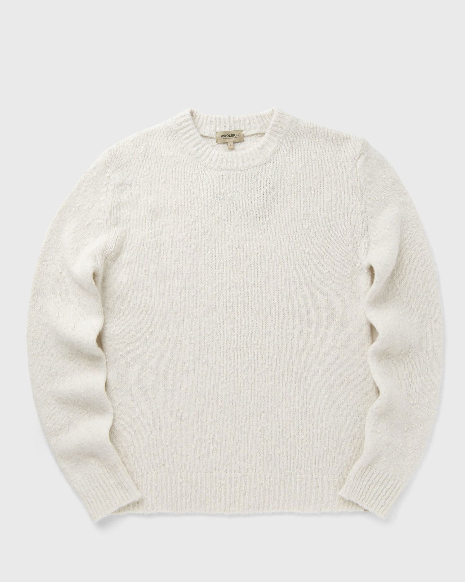 Pleteni pulover WOOLRICH Alpaca Blend Crewneck Sweater Bela | CFWOKN2033MRUF5049-8887, 1