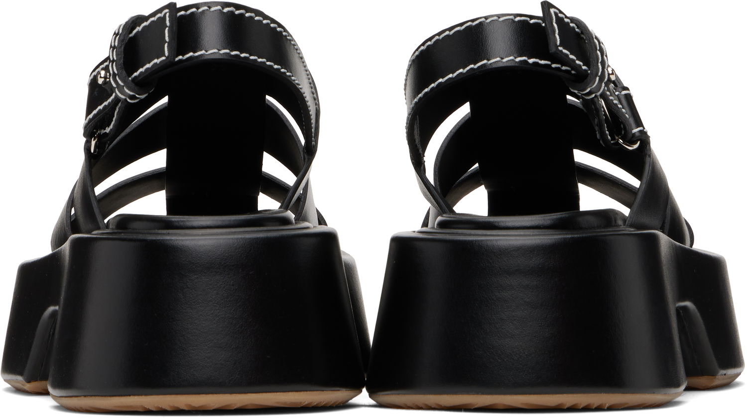 Superge in čevlji JW Anderson JW Anderson Stripe Platform Sandals Črna | SN0099-LA0323, 1