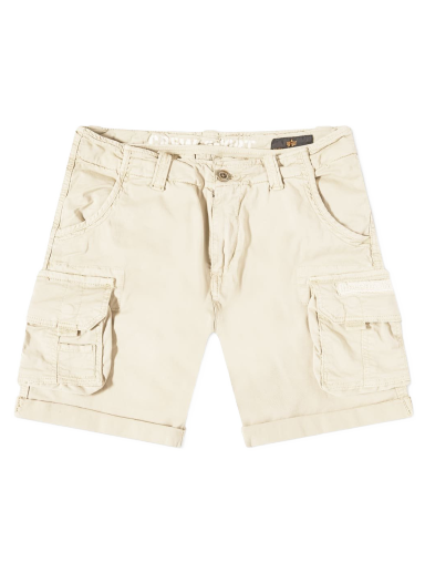 Kratke hlače Alpha Industries Crew Short Jetstream White Bež | 176203-578