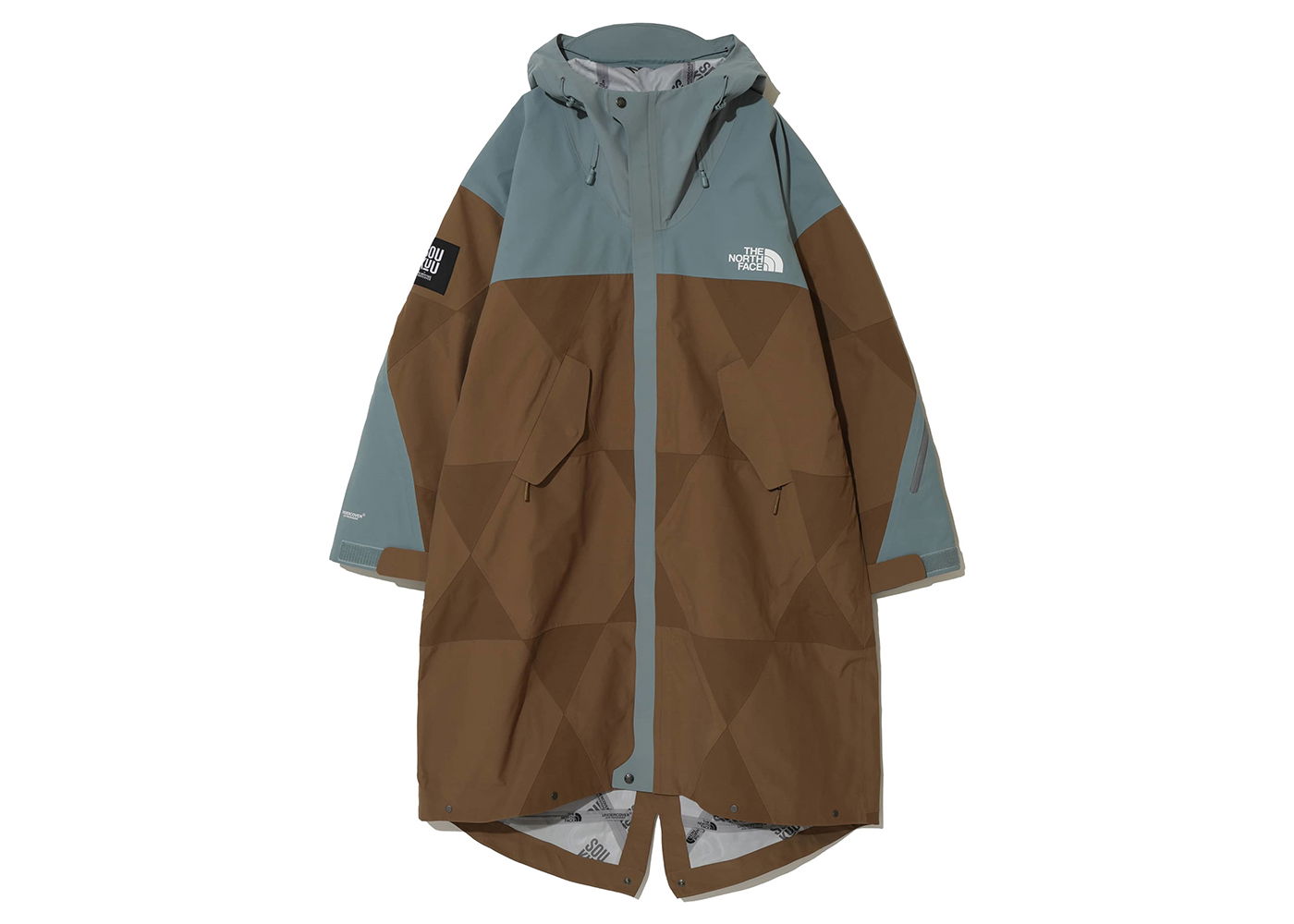 Jakna The North Face Undercover x Soukuu Geodesic Shell Jacket Sepia Brown/Concrete Grey Rjava | 84S5, 0