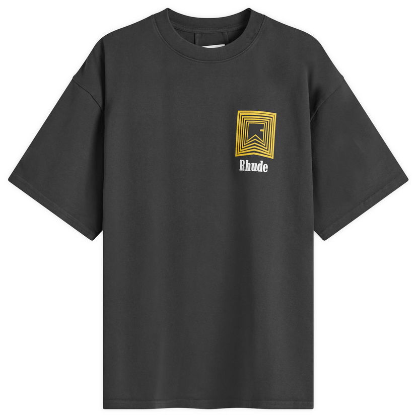 Majica Rhude Chevron Logo T-Shirt Črna | RHFW24TT060122306
