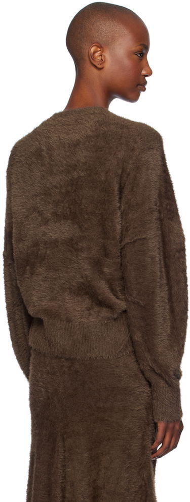 Pleteni pulover Helmut Lang Helmut Lang Eyelash Apex Women's Sweater Rjava | O06HW707, 2