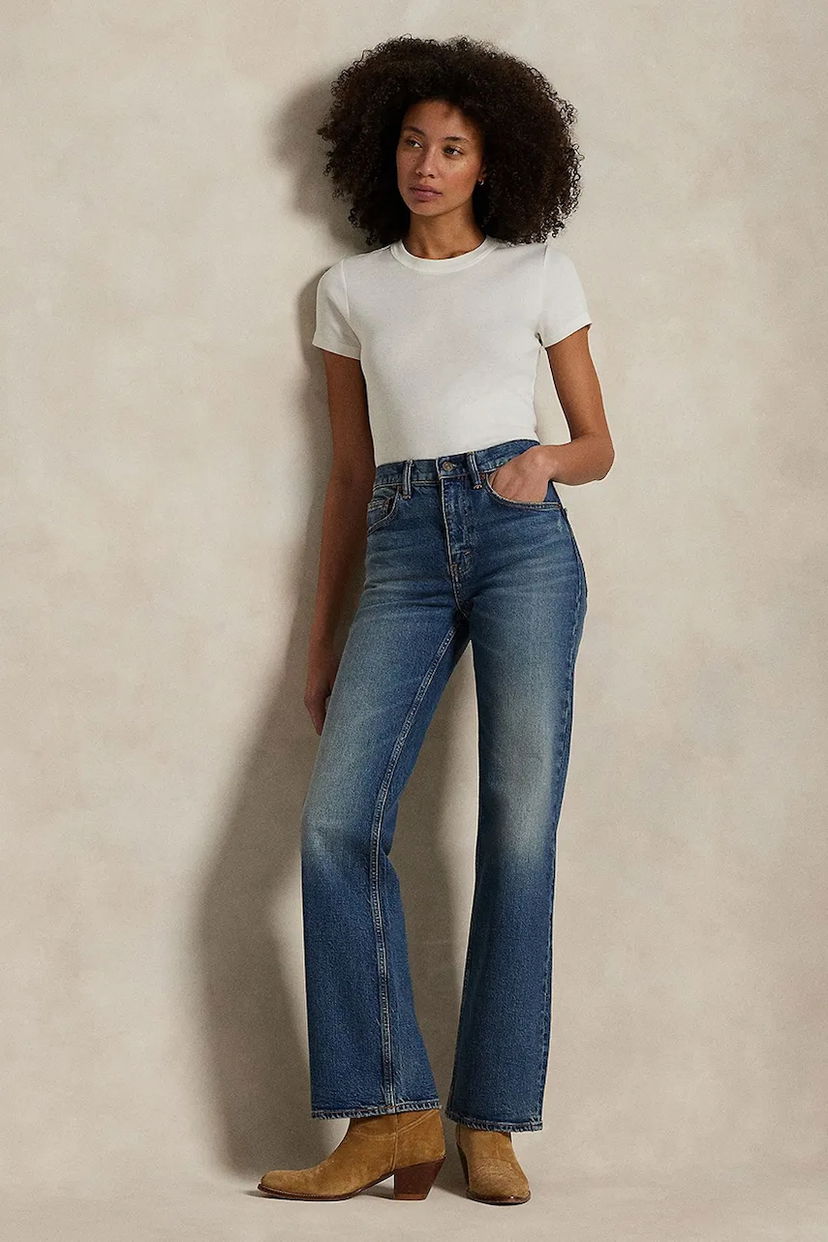 Kavbojke Polo by Ralph Lauren Polo Ralph Lauren High Waist Jeans Modra | 211969376
