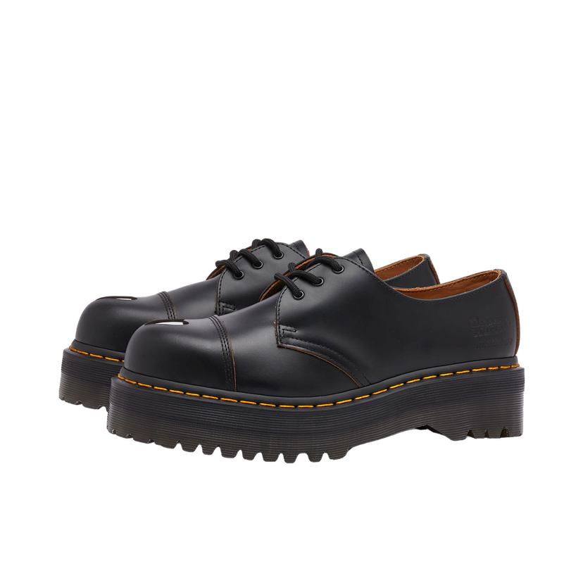 Superge in čevlji Dr. Martens Women's x MadeMe 1461 Quad in Black Vintage Smooth, Size UK 3 | END. Clothing Črna | 32163001