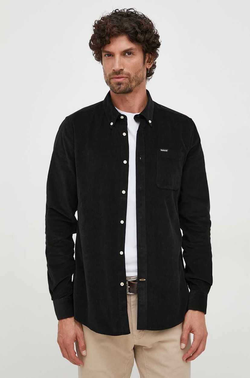 Srajce Barbour Corduroy Shirt With Button-Down Collar Črna | MSH5001