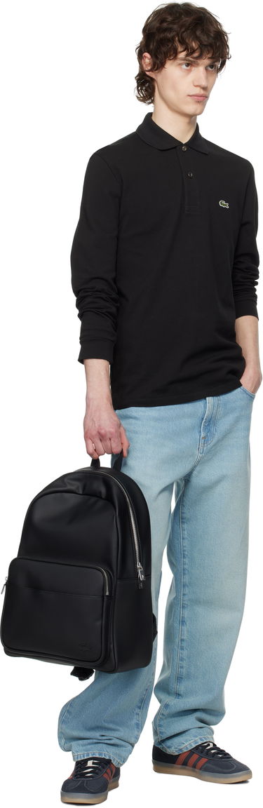 Nahrbtnik Lacoste Petit Piqué Backpack Črna | NH4430HC_000, 4