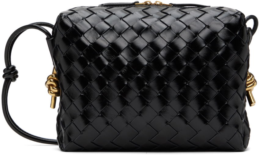 Torba za čez ramo Bottega Veneta Small Loop Camera Bag Črna | 736130 V2GV1, 0