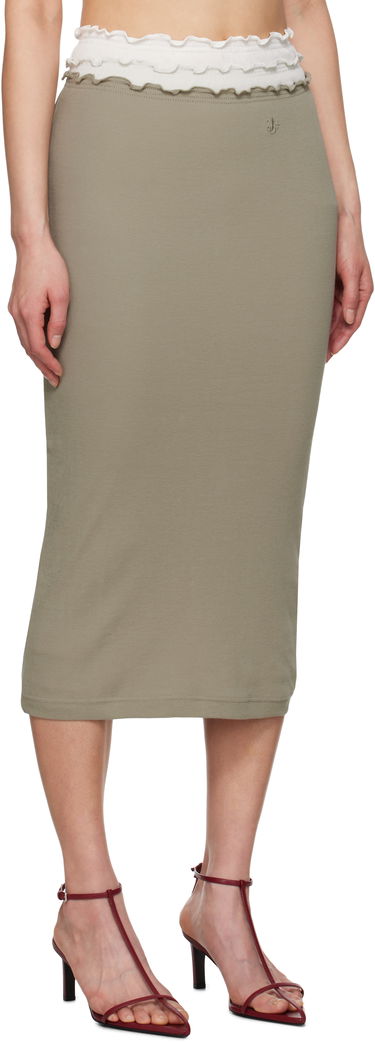Krila Jil Sander Jil Sander Three Layers Midi Skirt Zelena | J40FV0105_JTN356, 1