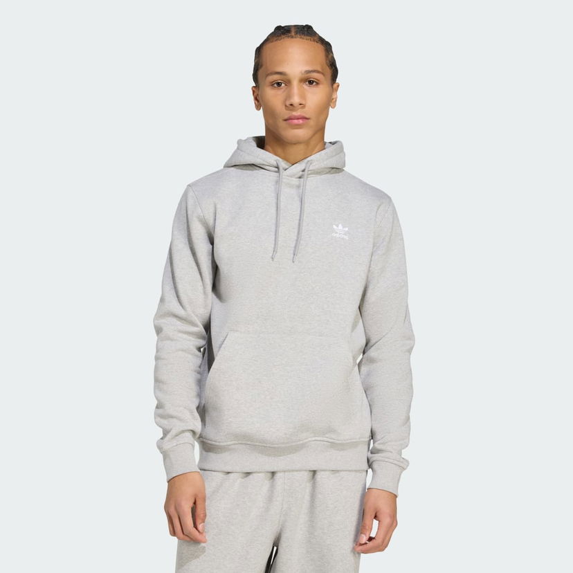 Pulover adidas Performance Trefoil Essentials Hoodie Siva | HZ6585