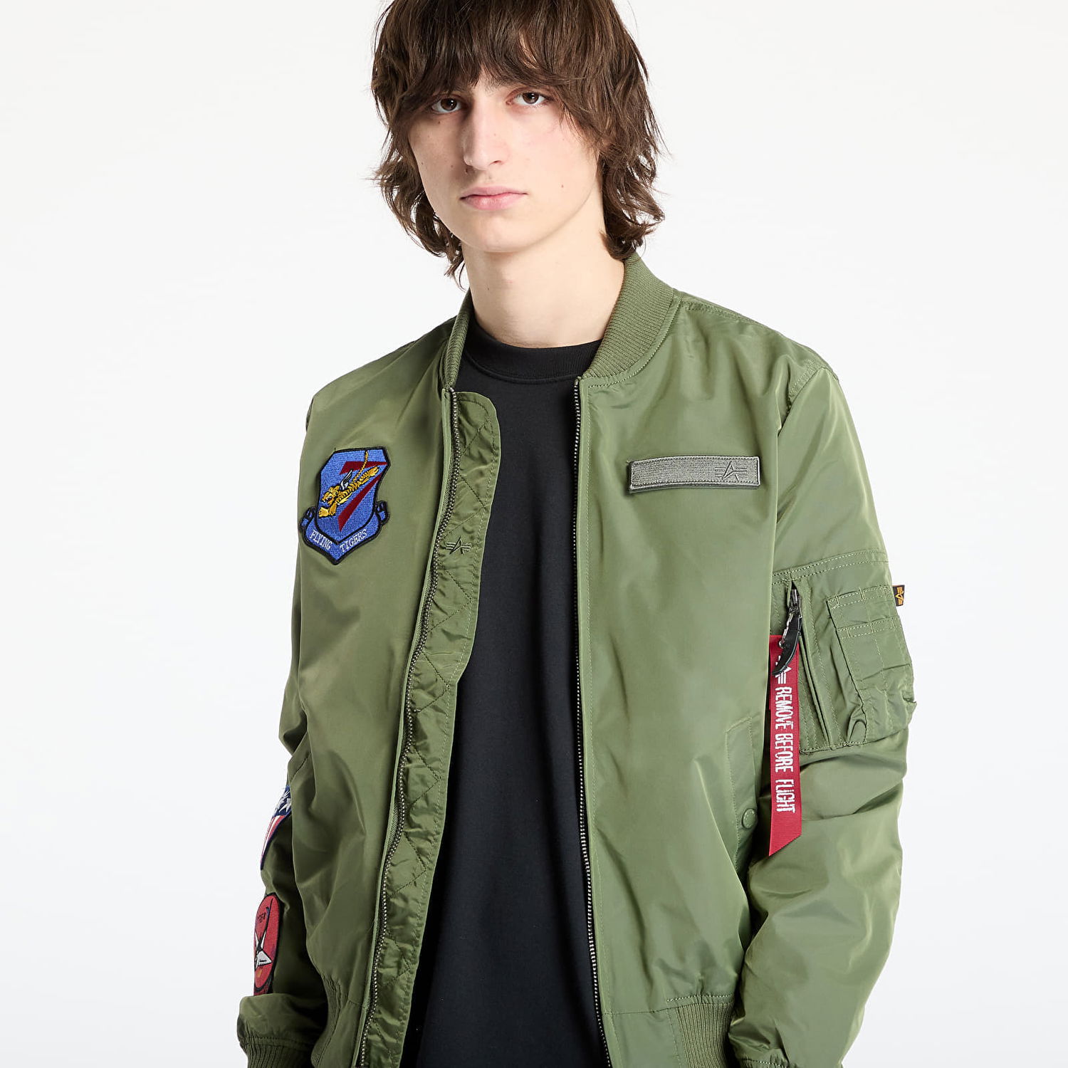 Bomber jakna Alpha Industries Alpha Industries MA-1 TT Flying Tigers Bomber Jacket Zelena | 156129-01, 1
