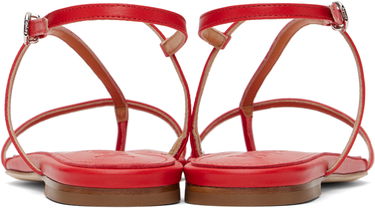 Modni dodatki Aeyde Aeyde Ella Leather Toe-Post Sandals Rdeča | A11-FS-BRNS08FL21-SS25-406-007, 1