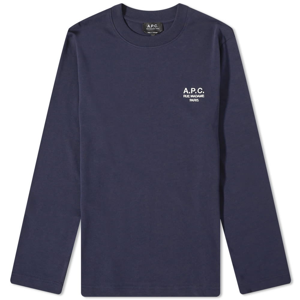 Majica A.P.C. Olivier Embroidered Logo Tee Mornarica | COEZC-H26177-IAK, 0
