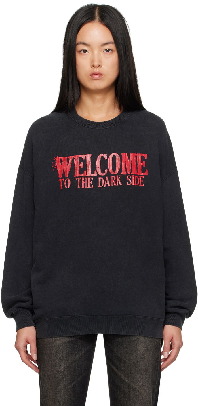 Pulover R13 R13 'Welcome To The Dark Side' Sweatshirt Črna | R13WK004-K103C