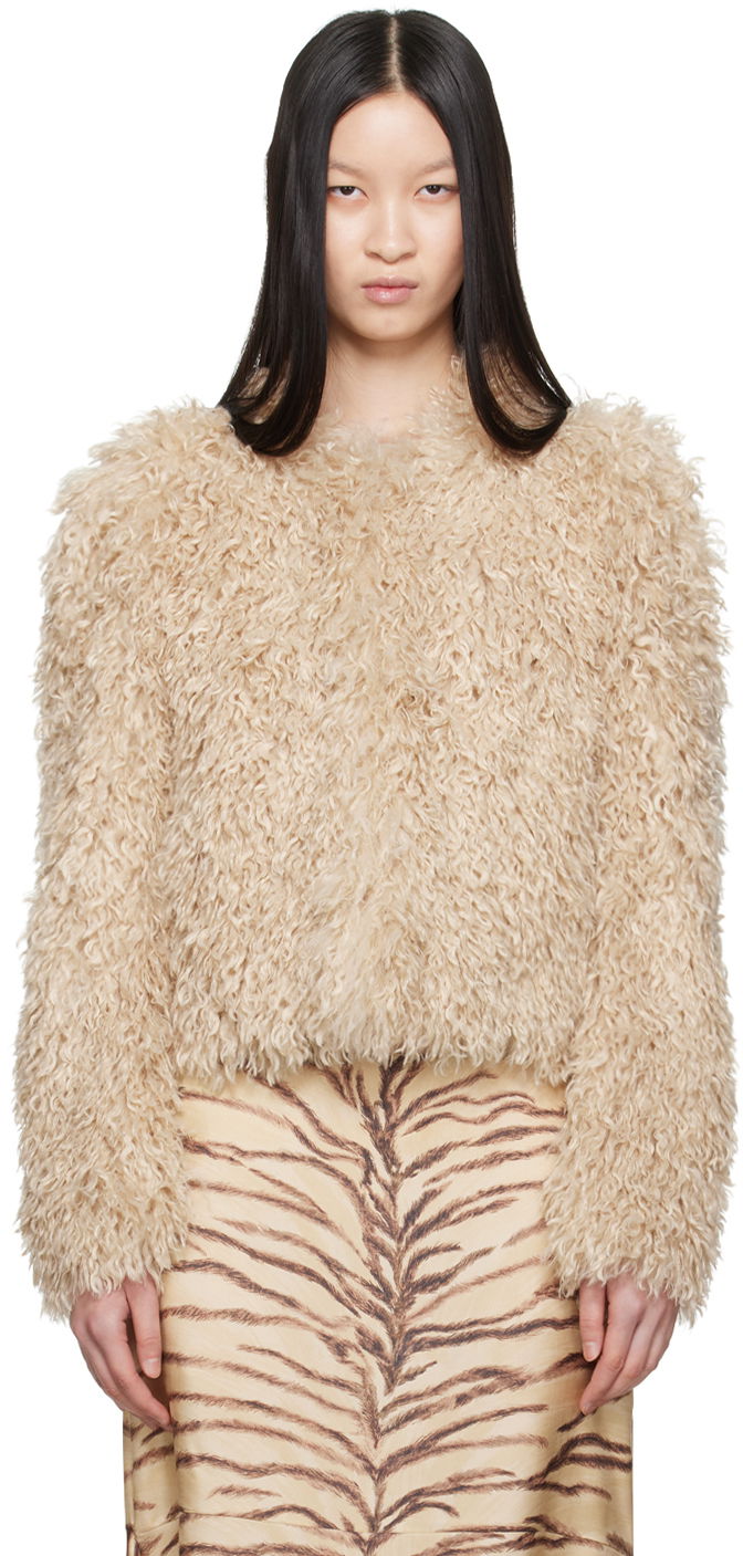 Jakna ISABEL MARANT Faux-Fur Jacket Bež | MA0256FA-B3D02I