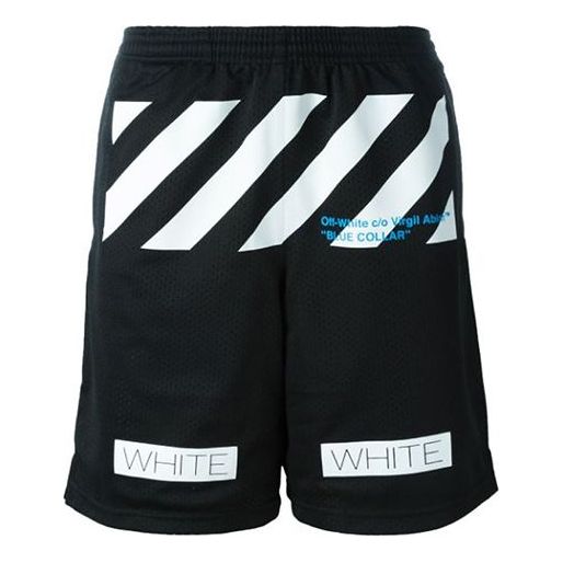 Kratke hlače Off-White VIRGIL ABLOH Mesh Shorts Črna | OMCB006S160170031034
