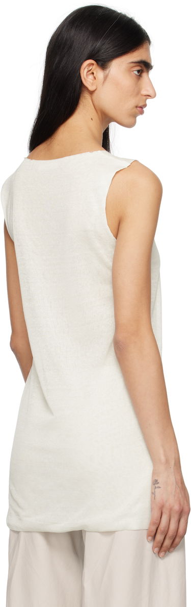 Majica brez rokavov The Row The Row Jaylen Square Neck Tank Top Bela | 8682-Y889, 2