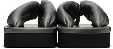 Nega čevljev Rick Owens Rick Owens Hollywood Lambskin Flip-Flops Siva | RP01E7811 LLPM, 1