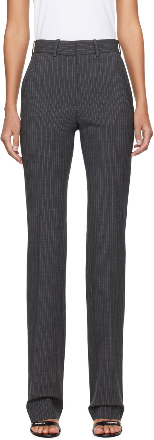 Hlače Coperni Coperni Pinstripe Tailored Trousers Siva | COPP76140