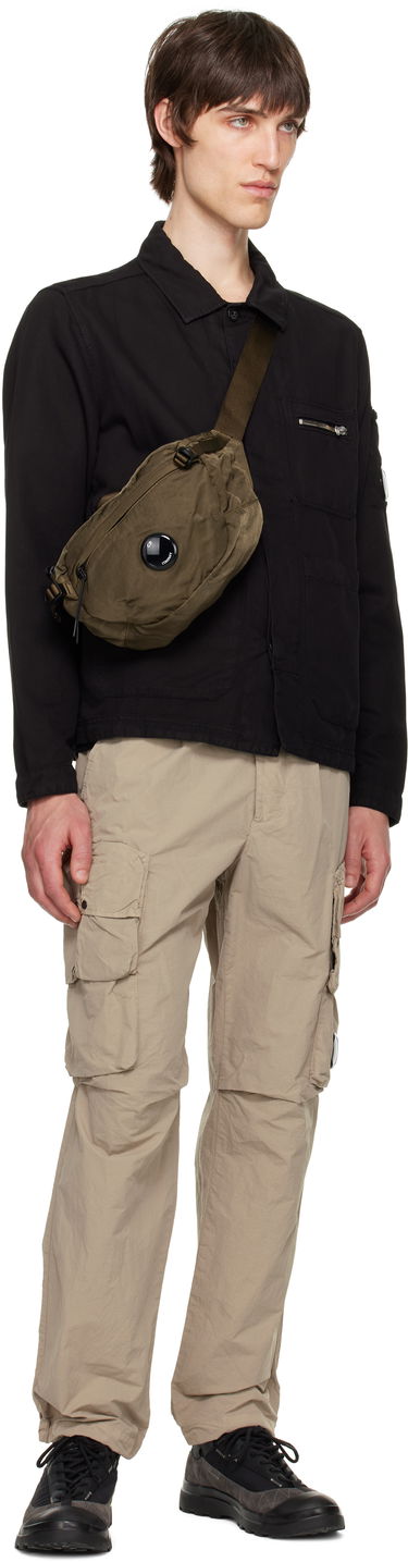 Jakna C.P. Company C.P. Company Cotton Linen Overshirt Črna | 18CMOS200A-006273G, 4