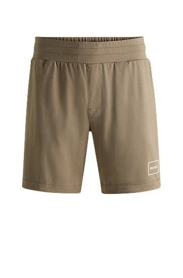 Kratke hlače BOSS HUGO Stretch-Cotton Shorts Zelena | 50525247, 0