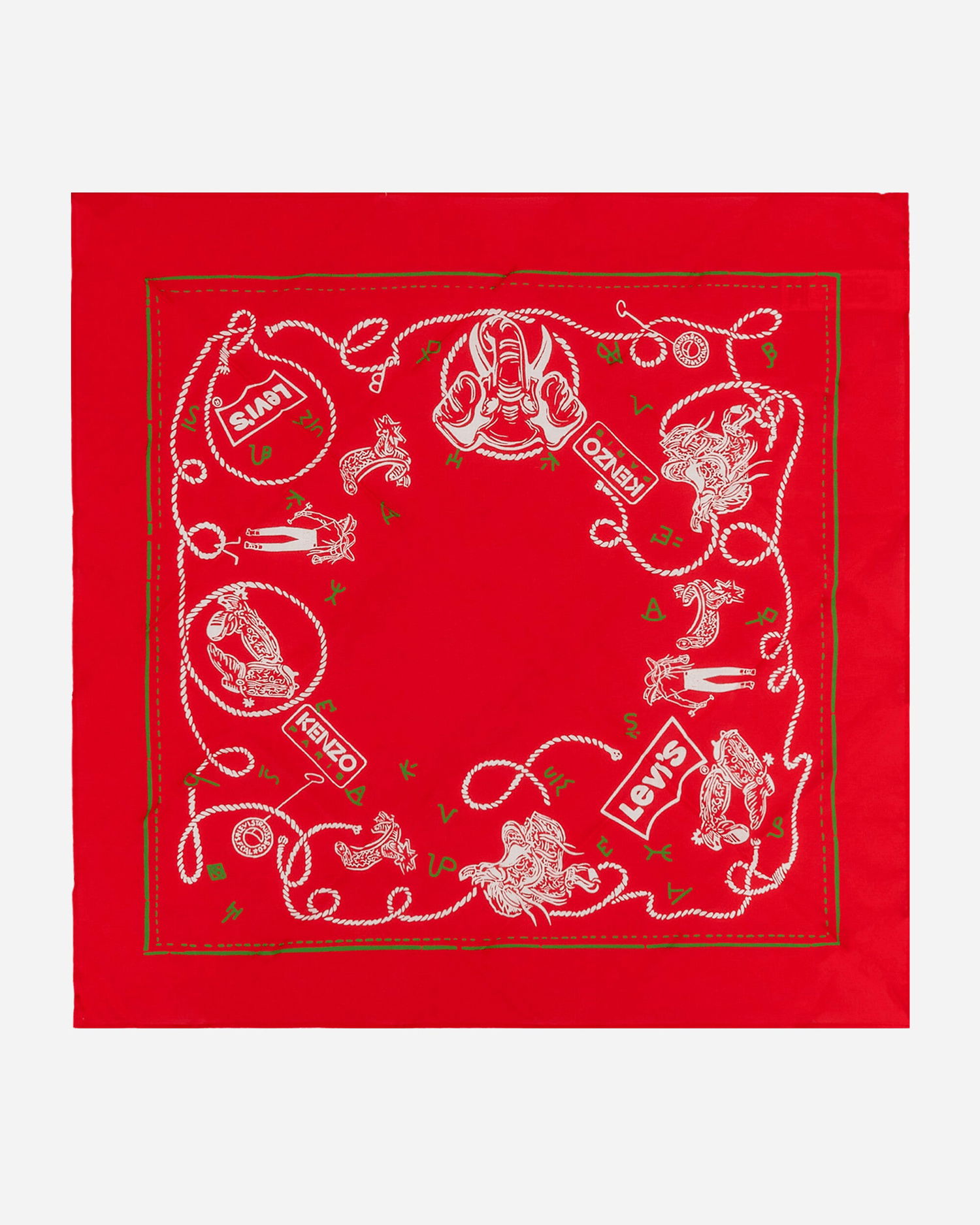 Šala KENZO Levi’s® x Printed Bandana Rdeča | FD68EU230LE9 22, 1