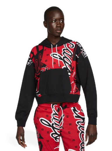 Pulover Jordan Jordan Fleece All-over Printed Hoodie Večbarvna | DD9295-010