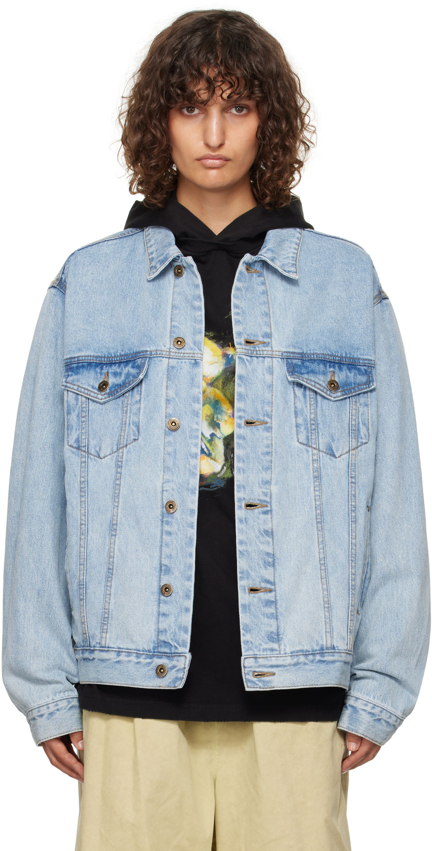 Jakna We11done We11done Monster Pony Denim Jacket Modra | WD-DJ3-24-317-U-BL, 0