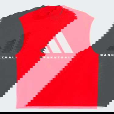 Majica brez rokavov adidas Performance Basketball Sleeveless T-Shirt Rdeča | JE3770, 4