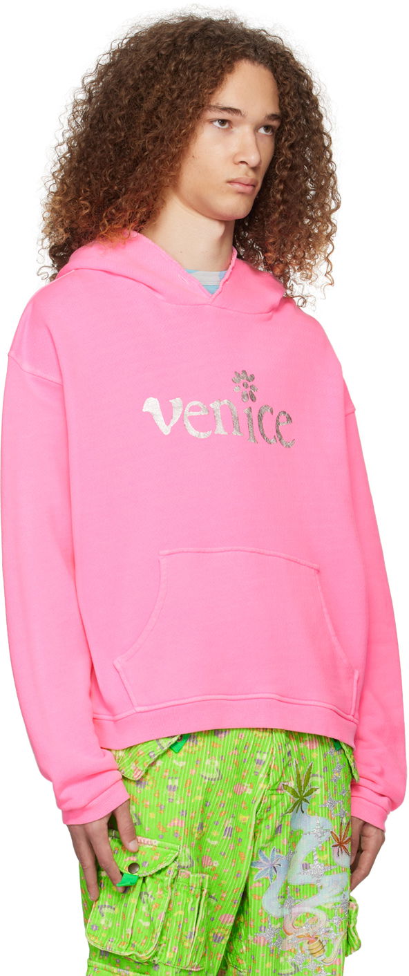 Pulover ERL Venice Print Hoodie Roza | ERL07T031, 1