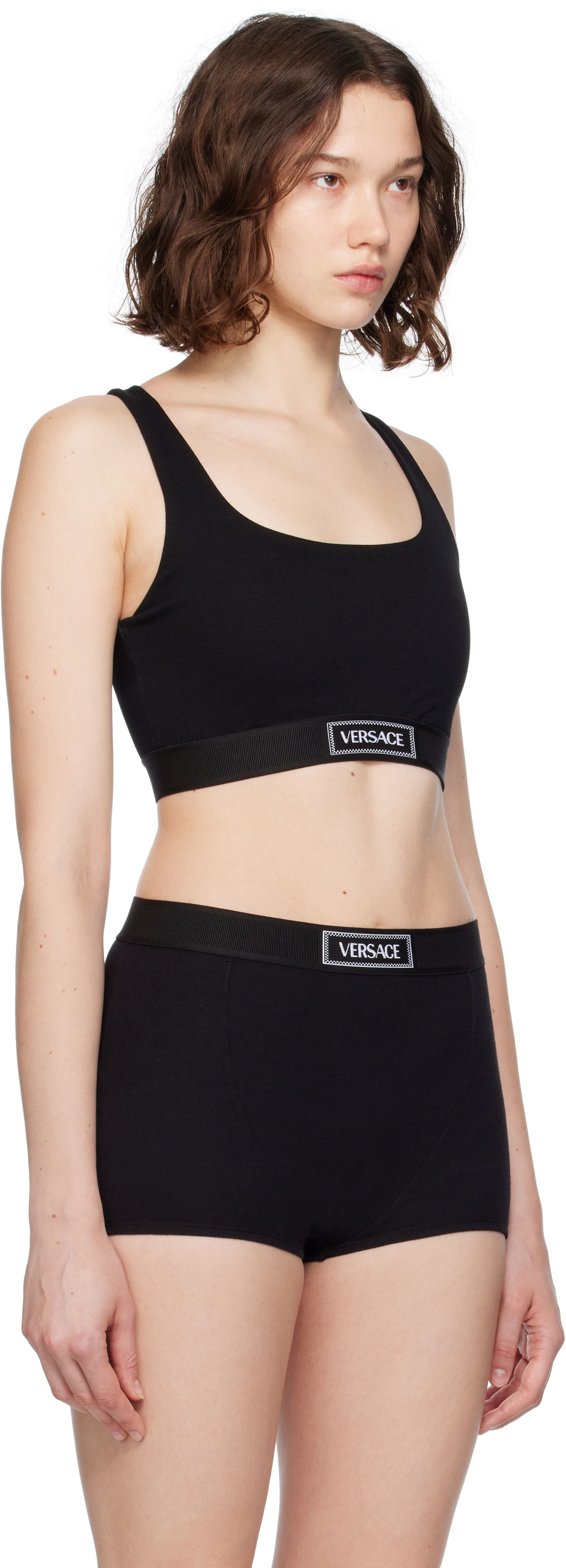 Modrček Versace Versace 90s Elastic Bra Črna | 1015880_1A12037, 1