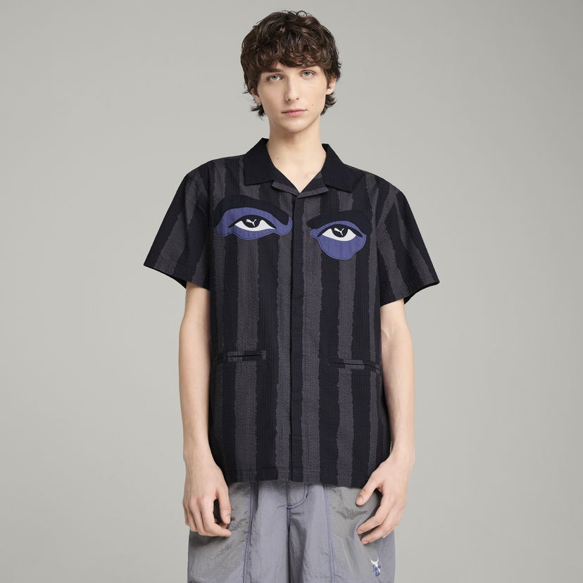 Srajce Puma KIDSUPER Striped Woven Shirt Črna | 629511_16