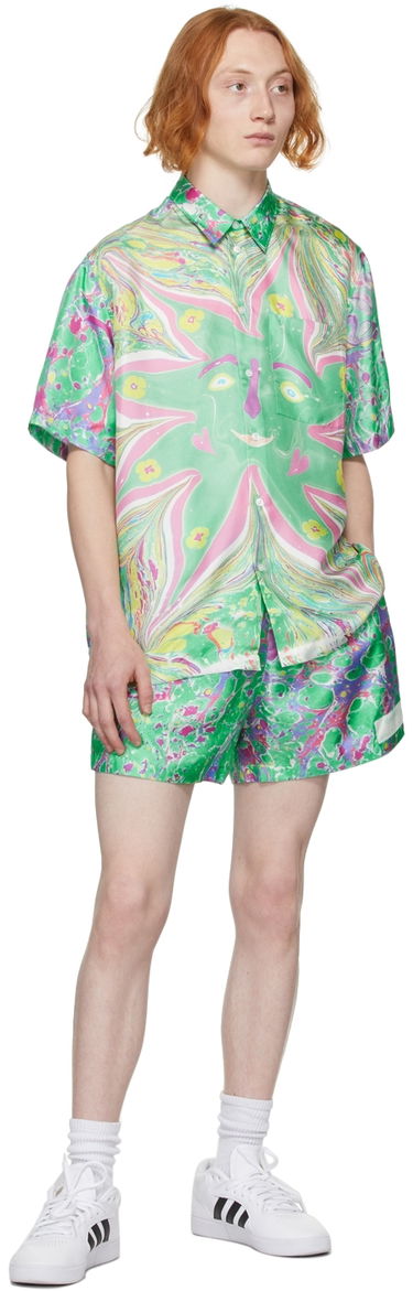 Kratke hlače Stella McCartney Printed Shorts Večbarvna | 604100SSA66, 3