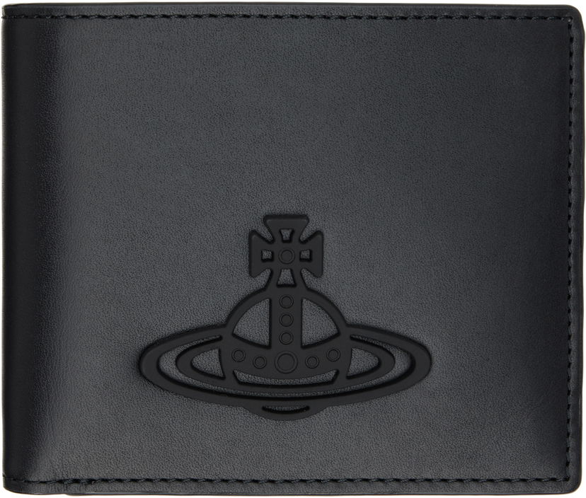 Denarnica Vivienne Westwood Vivienne Westwood Leather Bifold Wallet with Orb Črna | 5107004LM-L00AR-