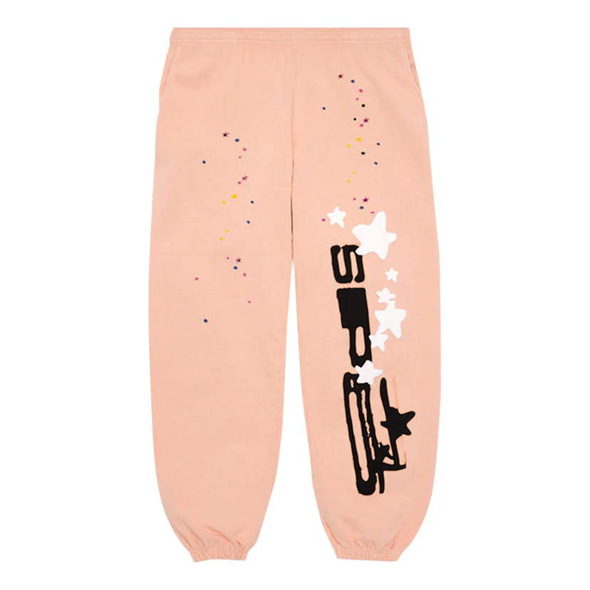 Trenirka Sp5der Sp5der Graphic Print Sweatpants Roza | SP5-PEACH-SP