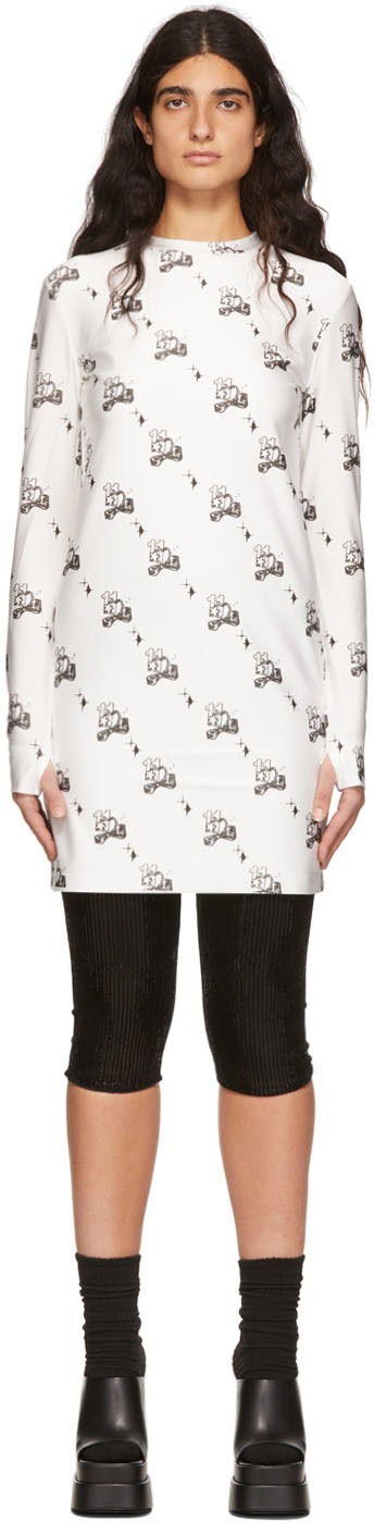 Obleke We11done Printed Mini Dress Bela | WD-TO1-22-572-W-WH
