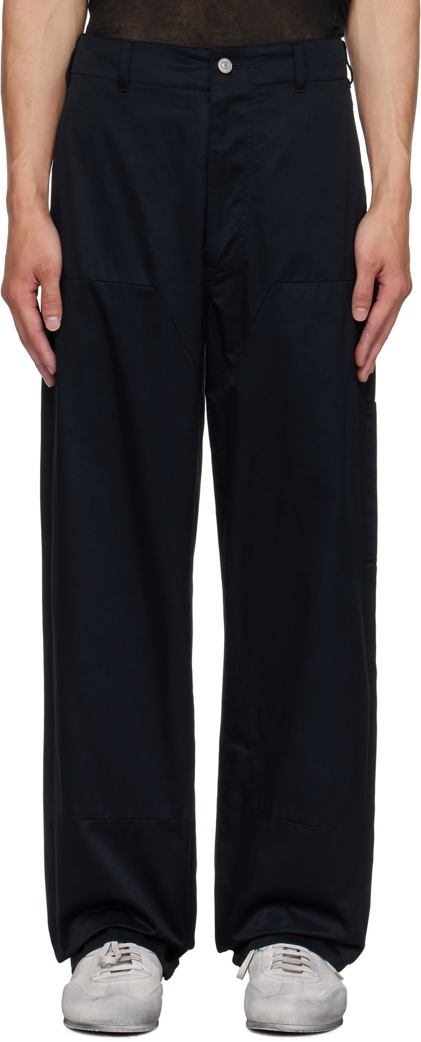 Hlače Maison Margiela MM6 Maison Margiela Cotton Trousers Črna | SH0KA0046 M35368