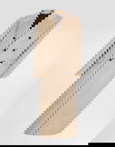 Plašči Dolce & Gabbana Dolce & Gabbana Double-Breasted Long Coat Bež | G050KTFUZECS8230, 0