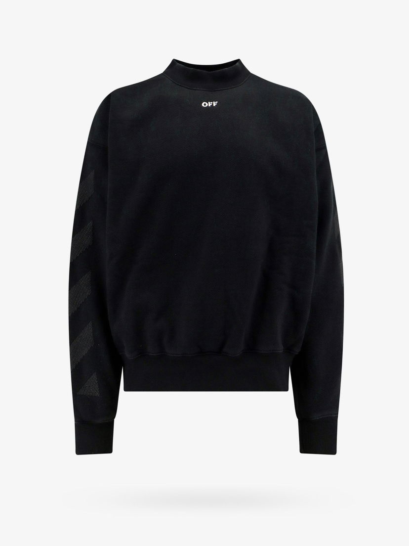 Pulover Off-White SWEATSHIRT Črna | OMBA054S24FLE0031001