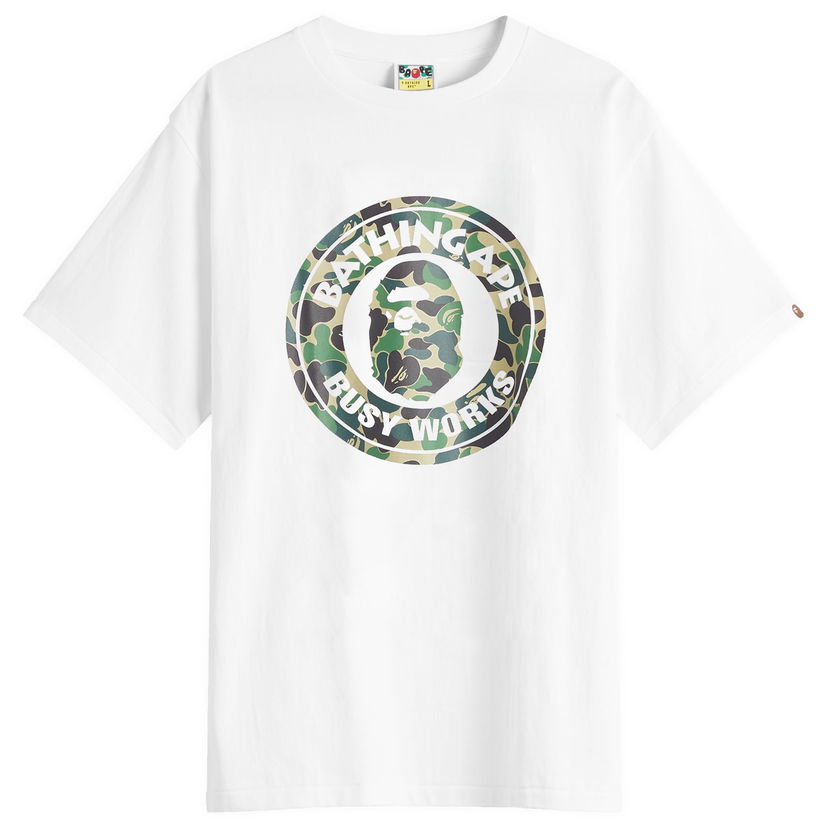 Majica BAPE Abc Camo Busy Works Tee Large Bela | 001TEL301006M-WGN