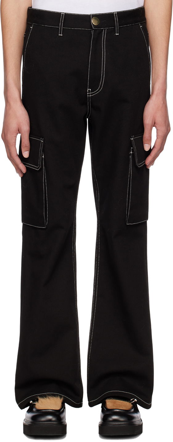 Cargo hlače Marni Marni Flared Cargo Pants Črna | PUMU0217A0 TCX17, 0