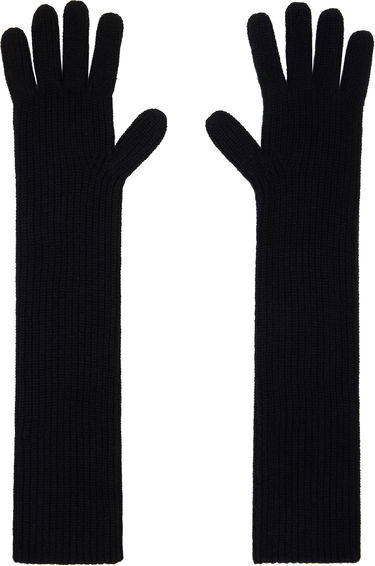 Rokavice Loulou de Saison Loulou de Saison Milos Cashmere Long Gloves Črna | MILOS, 1